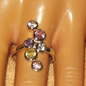 LUXURY PINK KUNZITE GEMSTONE RING SIZE 9